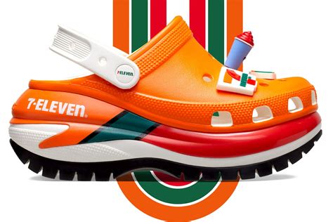 7 11 crocs. Once its drawing is complete, the 7-Eleven x Crocs Mega Crush Clog will sell for $110. Then, in November, expected to pay $70 for the 7-Eleven x Crocs Classic Clog and $50 for the 7-Eleven x Crocs ... 