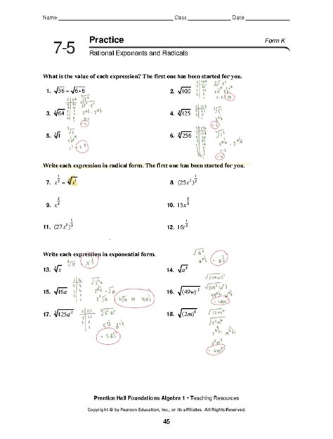 7 2 Practice Form K