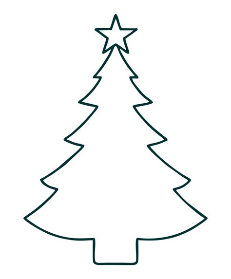 7 Best Images of Large Printable Christmas Tree Patterns Christmas Tree Outline Pattern