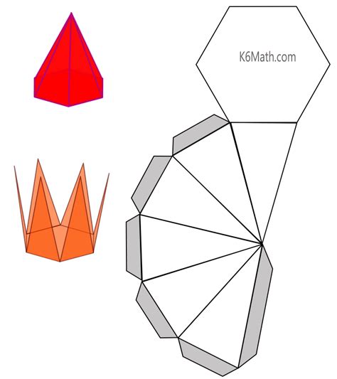 7 Best Images of Printable 3D Nets 3D Shape Nets, 3D Nets Printable