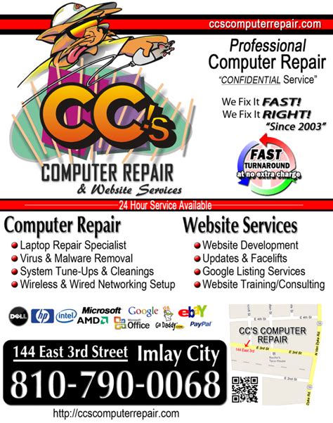 7 Computer Repair Flyers Word Excel Samples