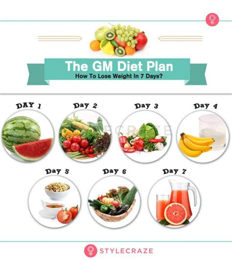 7 Day Gm Diet Chart