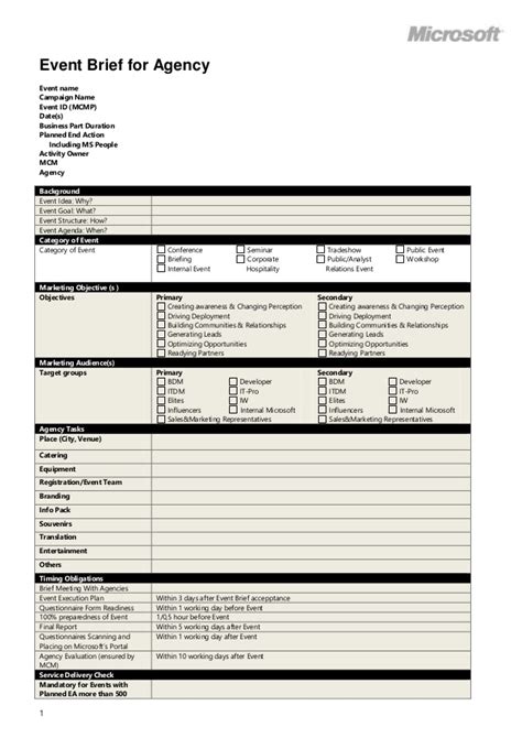 7 Event Brief Tips And Examples Pdf Examples
