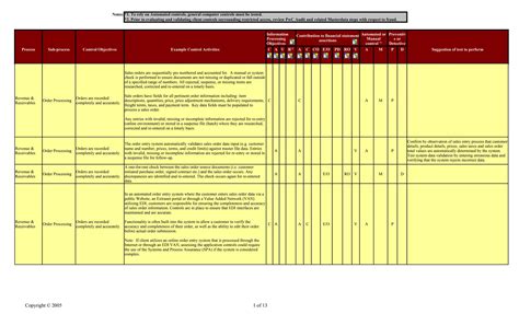 7 Excel Control Template