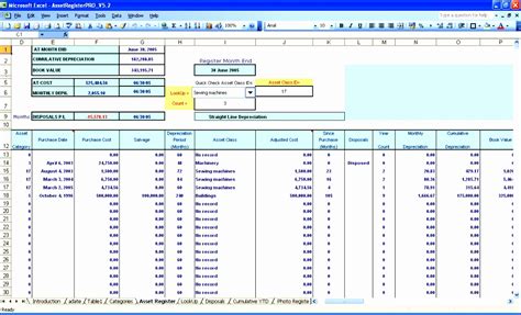 7 Excel Depreciation Template Excel Templates