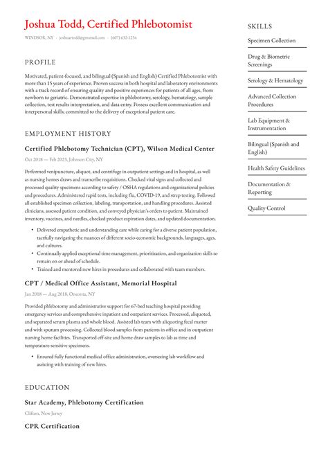 7 Phlebotomist Resume Examples That Work in 2023