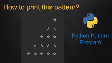 7 Python Pattern Program Right Angle Triangle without using any pre