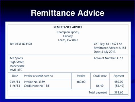 7 Remittance Template Excel Excel Templates