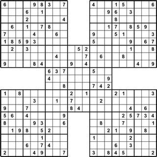 7 Samurai Sudoku Example [135] Download Scientific Diagram