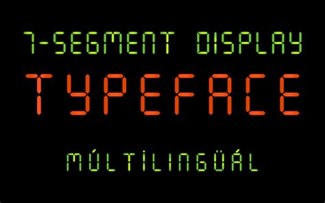7 Segment Font Google