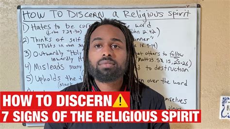 7 Signs Of The Religious Spirit - YouTube