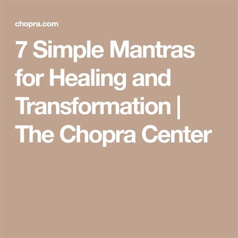 7 Simple Mantras for Healing and Transformation