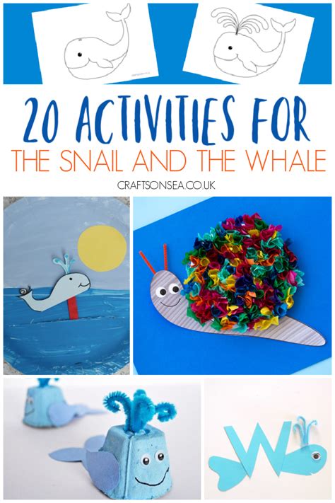 7 Snail activities eyfs ideas snail and the whale, snail, snail craft