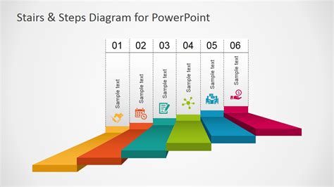 7 Stairs And Steps Diagram For Powerpoint And Google Slides