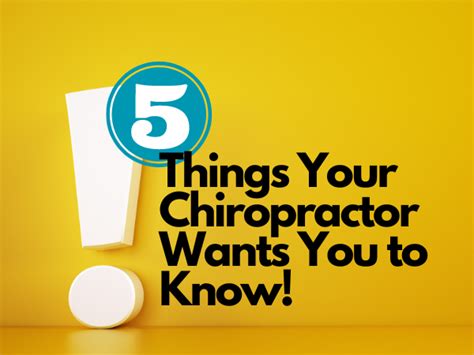 7 Things Your Chiropractor Wants You to Know - Healthgrades