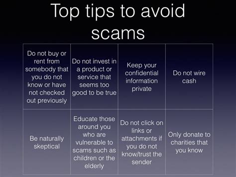 7 Tips to Avoid Being Scammed