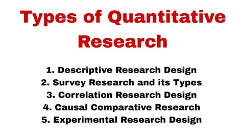 7 Types of Quantitative Research! (Simple Guide)