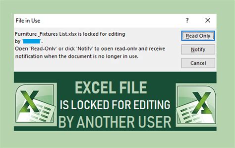 7 Ways To Fix Excel File Is Locked For Editing By Another User Issue