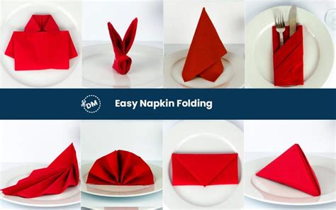 7 Basic Paper Napkin Folding