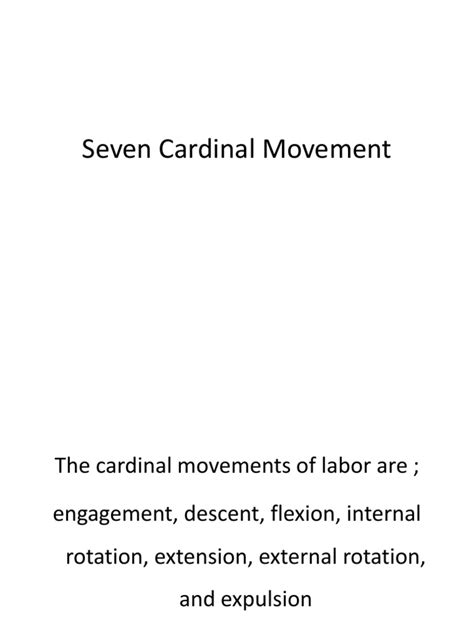 7 cardinal movement pdf