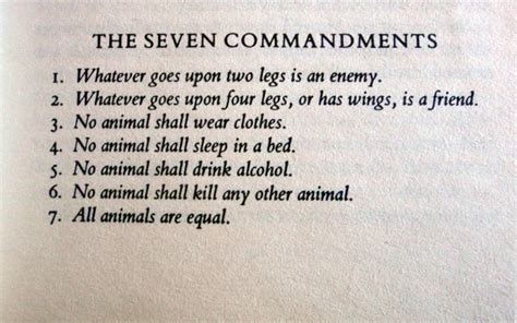 7 Commandments Animal Farm