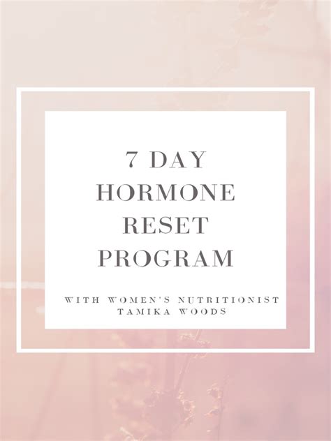 7 Day Hormone Reset Guide
