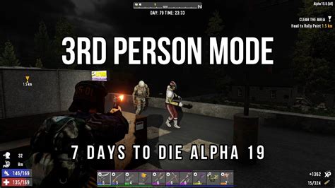 7 days to die 3rd person view. 3rd person is a cheat though. Especially in a block building game. In Box base scenario 3rd person allows you to spot exactly where a zed is beating your base as opposed to either runnin out of you base or block hunting what is damaged. Plus in any other area, pois for instance, you can do the same. 