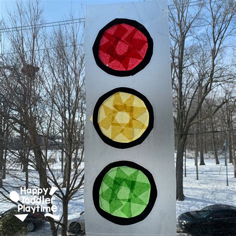 7 Easy Traffic Stoplights Crafts For Kids Happy Preschool Traffic Light Worksheet - Preschool Traffic Light Worksheet