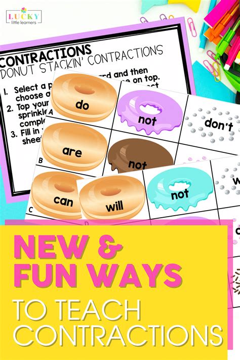 7 Easy Ways To Teach Contractions In Second Contractions Activities For Second Grade - Contractions Activities For Second Grade