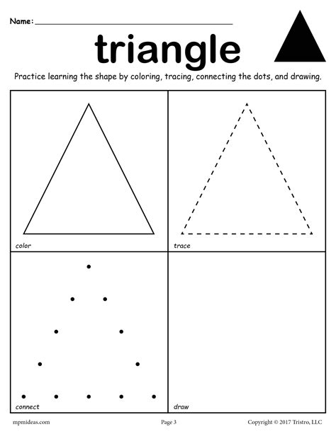 7 Engaging Triangle Worksheets For Preschoolers Triangle Worksheets For Kindergarten - Triangle Worksheets For Kindergarten