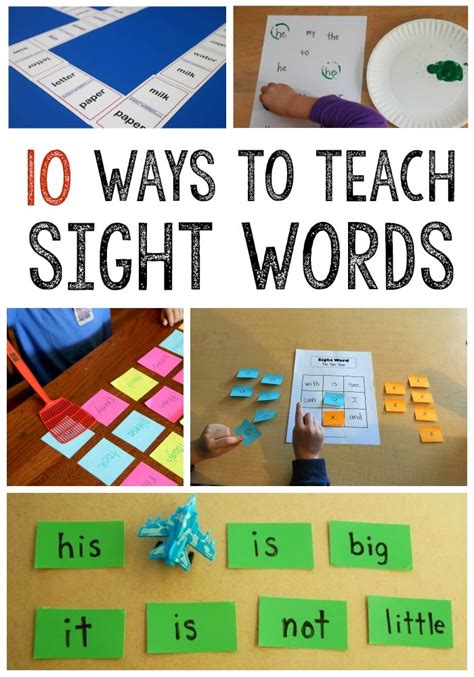 7 Fun Tips To Teach Sight Words For Sight Words Starting With A - Sight Words Starting With A