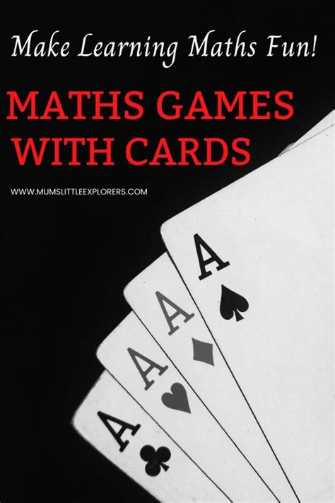 7 Maths Games With Cards Make Maths Fun Math Cards - Math Cards
