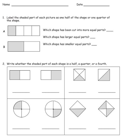 7 Pages Of Halves And Quarters Class 4 Quarters Worksheet For First Grade - Quarters Worksheet For First Grade