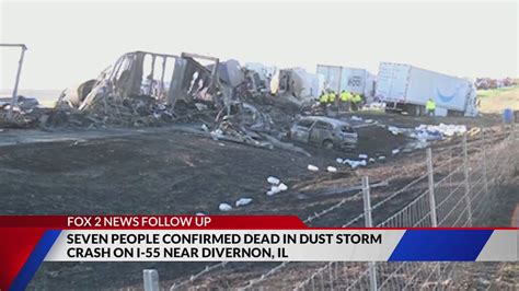 7 people confirmed dead in Illinois dust storm crashes