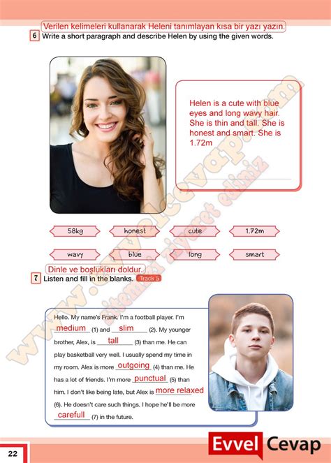 7 sınıf ingilizce ders kitabı cevapları sayfa 9