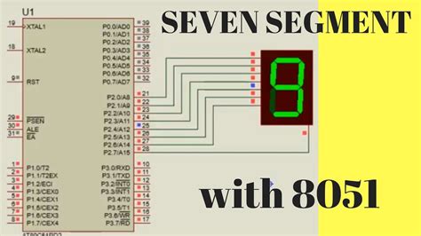 7 segment display interfacing with 8051