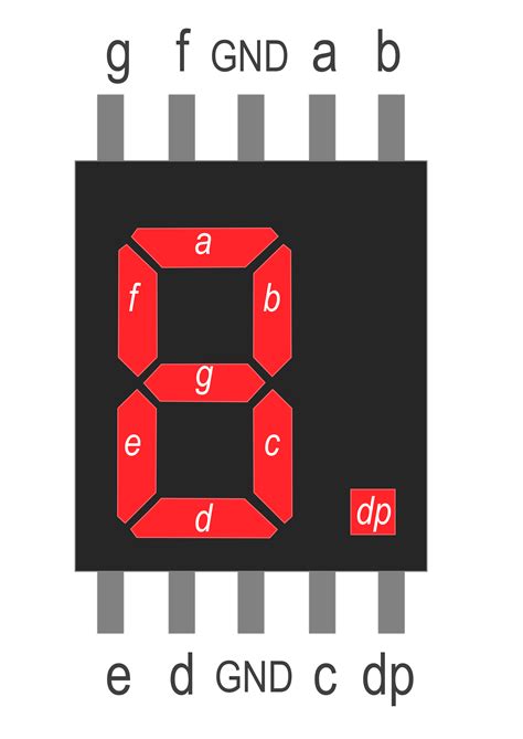 7 Segment Led Die With Arduino Part No 2190194
