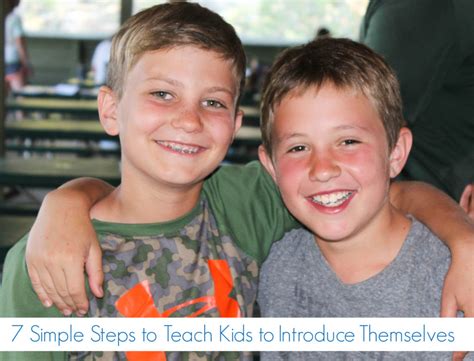 7 Simple Steps To Teach Kids To Introduce Kindergarten Introduction - Kindergarten Introduction