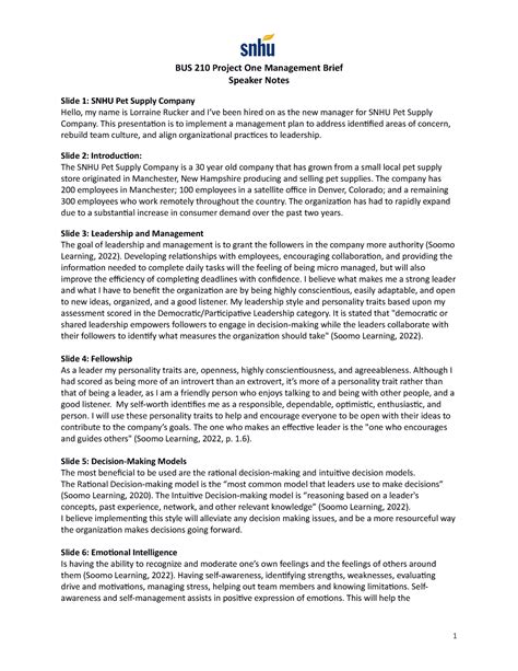 View 7-3 Project One- Organizational Evaluation Proposal.docx from BUS 210 at Southern New Hampshire University. ... Log in Join. 7-3 Project One- Organizational Evaluation Proposal.docx -... Doc Preview. Pages 8. Southern New Hampshire University. BUS. BUS 210. Membreezy. 8/18/2023. View full document. Students also studied. …. 