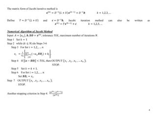 Download 7 3 The Jacobi And Gauss Seidel Iterative Methods The 