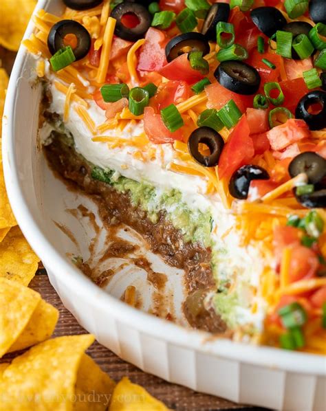 7-Layer Dip Recipe #shorts - YouTube