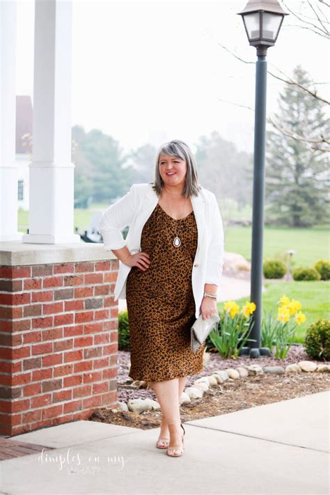 7-Ways to Style a Plus-Size Slip Dress for Mature Women