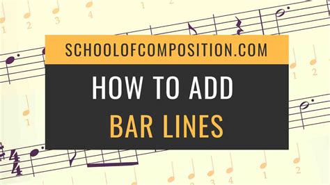 7. Adding Bar Lines & Time Signatures - MyMusicTheory