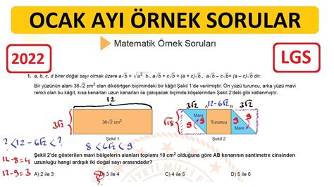 7. Sınıf Matematik Örnek Deneme Soru Çözümleri YouTube. 
