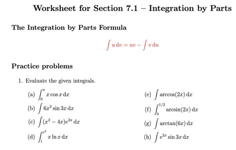 7.4: Integration by Parts - Mathematics LibreTexts - wintechmobiles.com