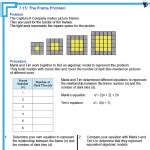 7.6 Problem Solving With Patterns MFM1P Grade 9 Applied Math
