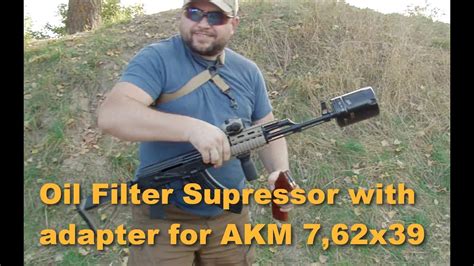 7.62x39 AR15 with Oil filter suppressor - YouTube