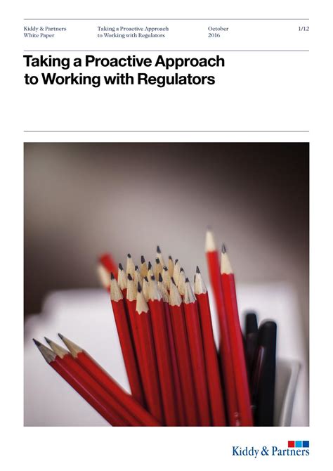 7.Proactively Engage with Regulators