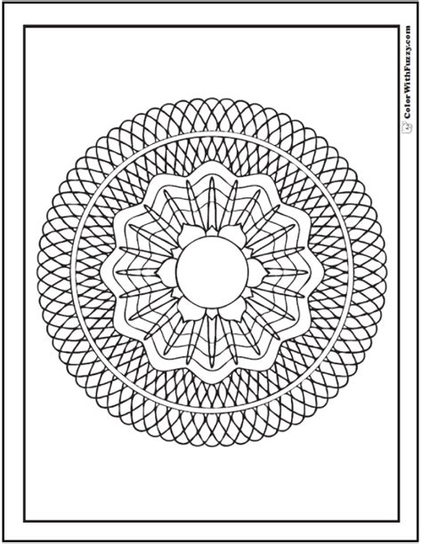 70+ Geometric Coloring Pages To Print PDF Digital …