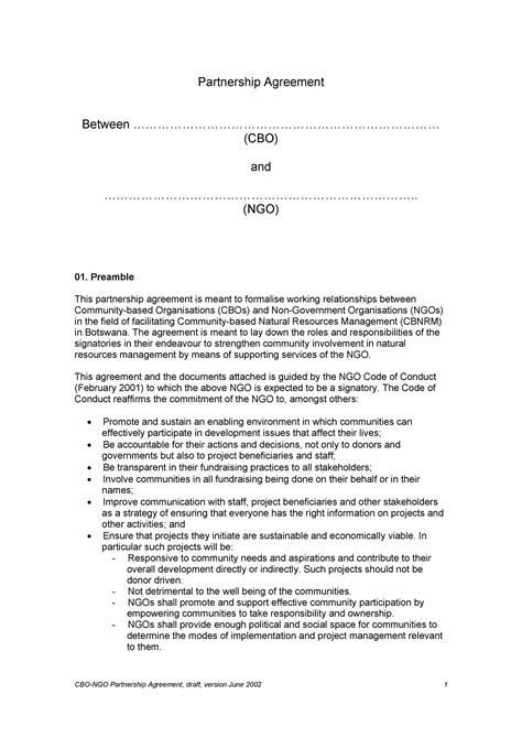 70 30 Partnership Agreement Template
